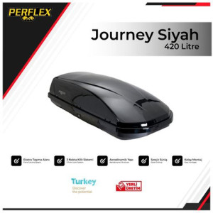 Perflex Port Bagaj 420 Lt Journey Si̇yah Çi̇ft Açilir