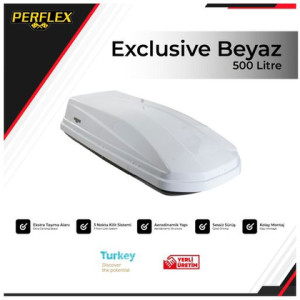 Perflex Port Bagaj 500 Lt Exclusive Beyaz Cift Acilir