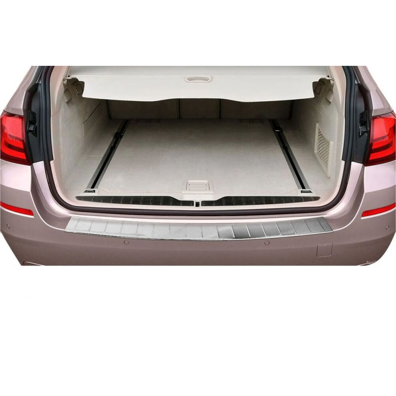OMSA BMW F11 5 Serisi SW Krom Arka Tampon Eşiği P.Çelik (Taşlı) 2010-2016 Arası