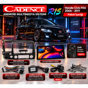 Cadence R15 Honda Civic FD6 2006-2011 4-64GB Android Multimedya
