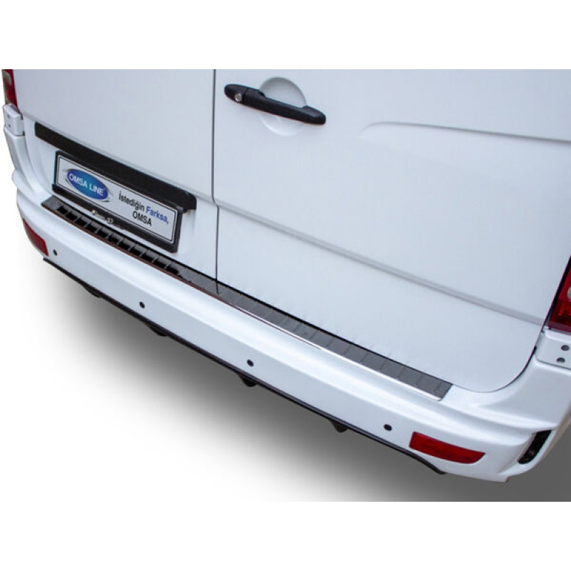 OMSA Mercedes Sprinter W906 Siyah Krom Arka Tampon Eşiği 2006-2018 Arası