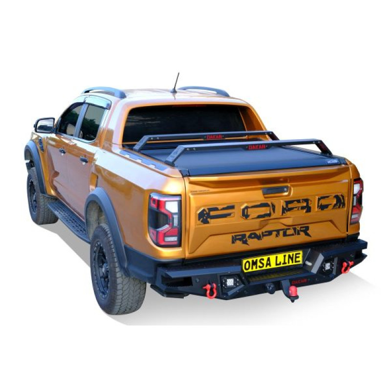 OMSA Ford Ranger Dakar Kasa Üstü Ara Atkı 2 Parça Siyah 130-177cm 2023 ve Sonrası
