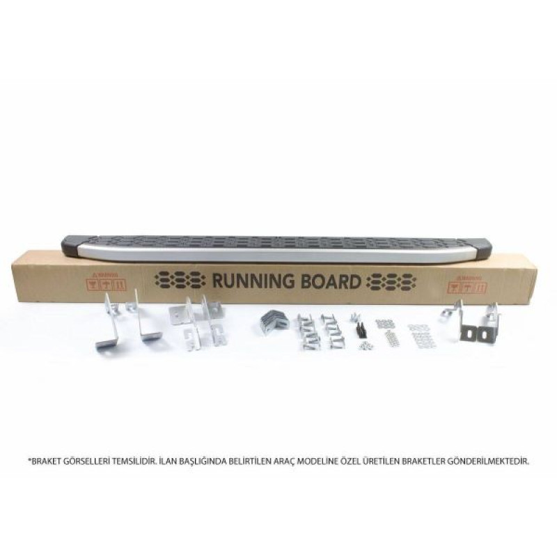 OMSA Skoda Kodiaq Blackline Yan Basamak Alüminyum 2024 ve Sonrası