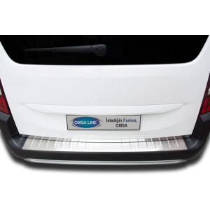 OMSA Peugeot Rifter Krom Arka Tampon Eşiği 2019 ve Sonrası