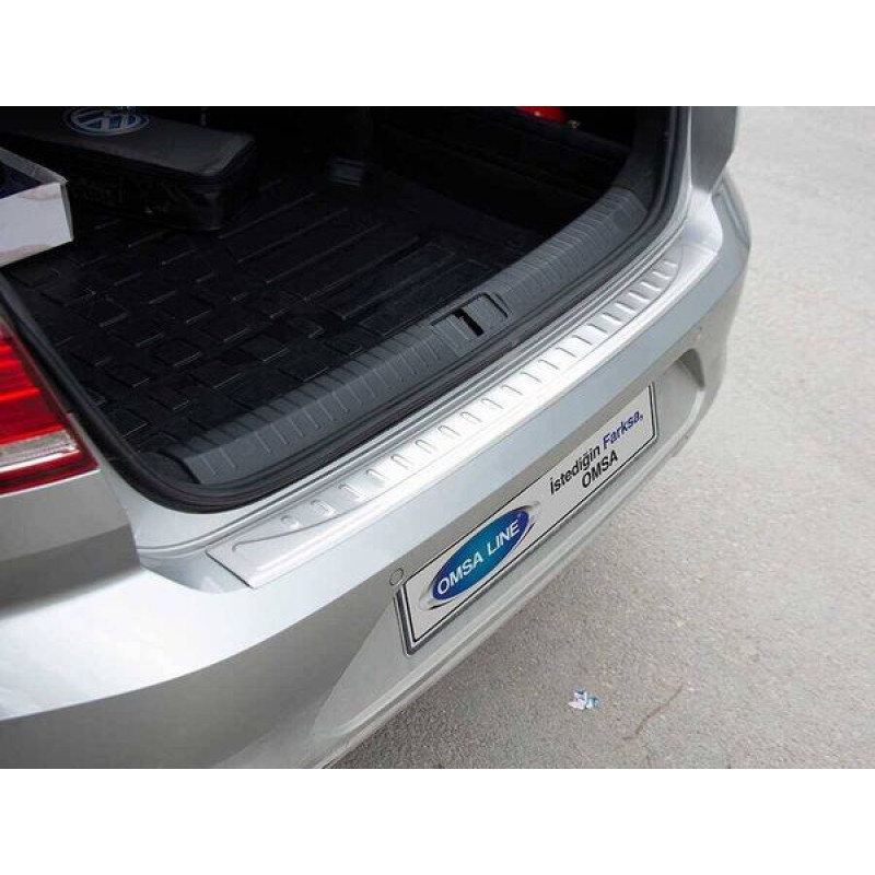 OMSA VW Passat B7 Krom Krom Arka Tampon Eşiği (Taşlı) 2010-2015 Arası
