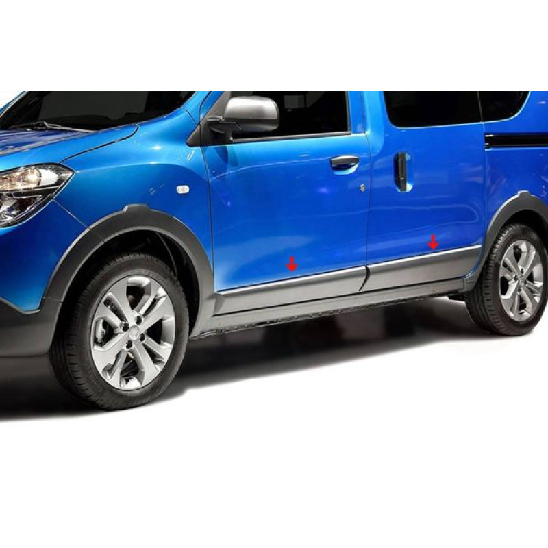 OMSA Dacia Dokker Krom Yan Kapı Çıtası 4 Parça 2012 ve Sonrası