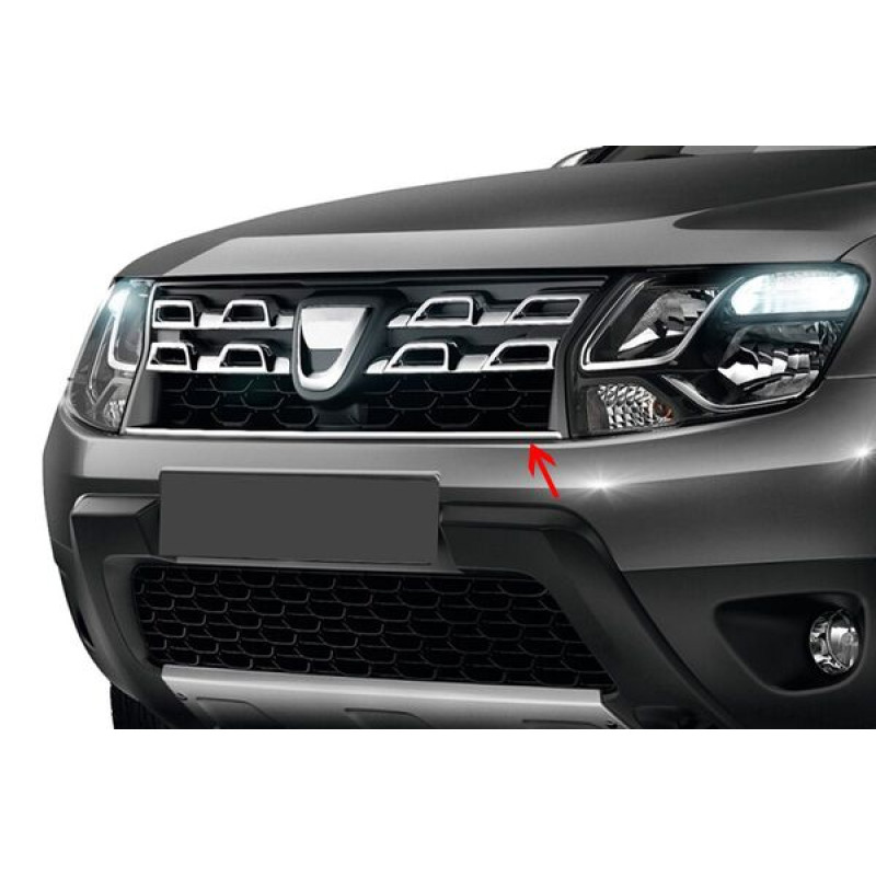 OMSA Dacia Duster Facelift Krom Ön Panjur Çıtası 2014-2017 Arası