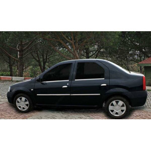 OMSA Dacia Logan FAZ 2 SD Krom Cam Alt Çıtası 4 Parça 2008-2017 Arası