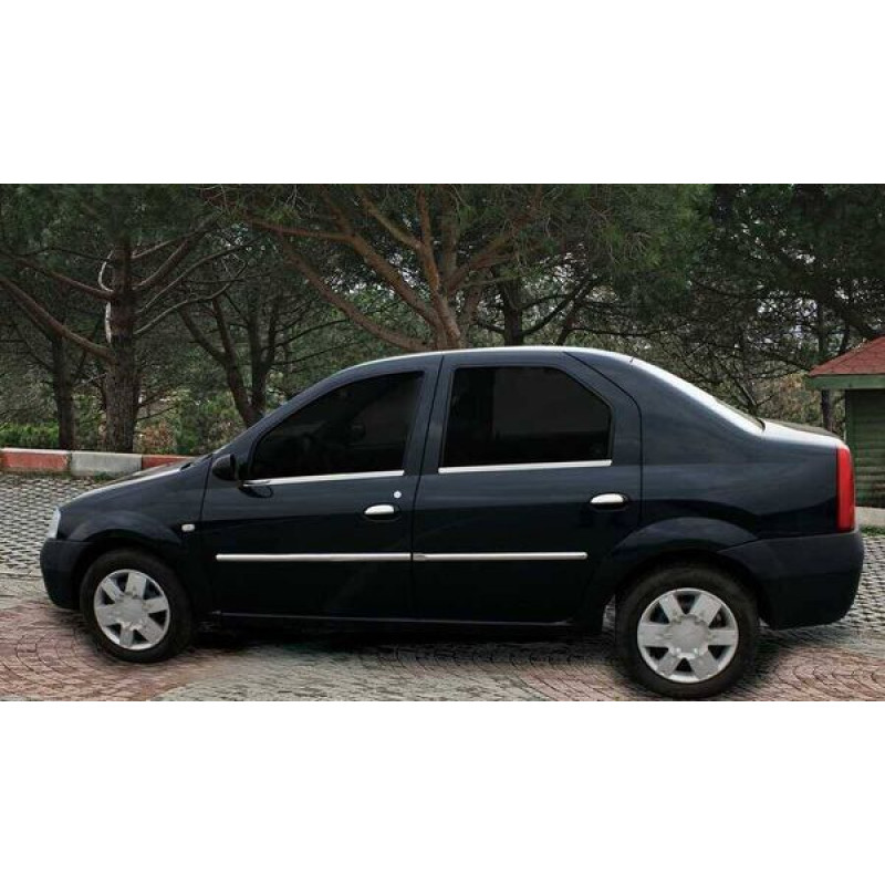 OMSA Dacia Logan FAZ 2 SD Krom Cam Alt Çıtası 4 Parça 2008-2017 Arası