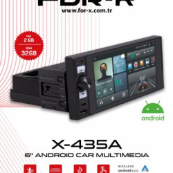 FOR-X X-435A 6* TEK DİN ANDROİD CARPLAY MULTİMEDYA AHD KAMERA