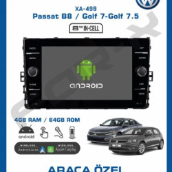 FOR-X XA-499 v2 VOLKSWAGEN B8 GOLF 7.5 YENİ TİP ORJİNAL MULTİMEDYA CARPLAY ÇERÇEVESİZ