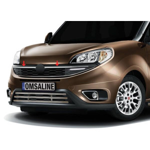 OMSA Fiat Doblo Facelift Krom Ön Panjur Çıtası 2 Parça 2015-2021 Arası