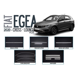 OMSA Fiat Egea Cross Lounge Plus Krom Aksesuar Seti 18 Parça 2020 ve Sonrası