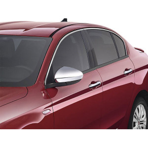 OMSA Fiat Egea Krom SD HB Cam Üst Çerçevesi 4 Parça Taşlı 2016 ve Sonrası