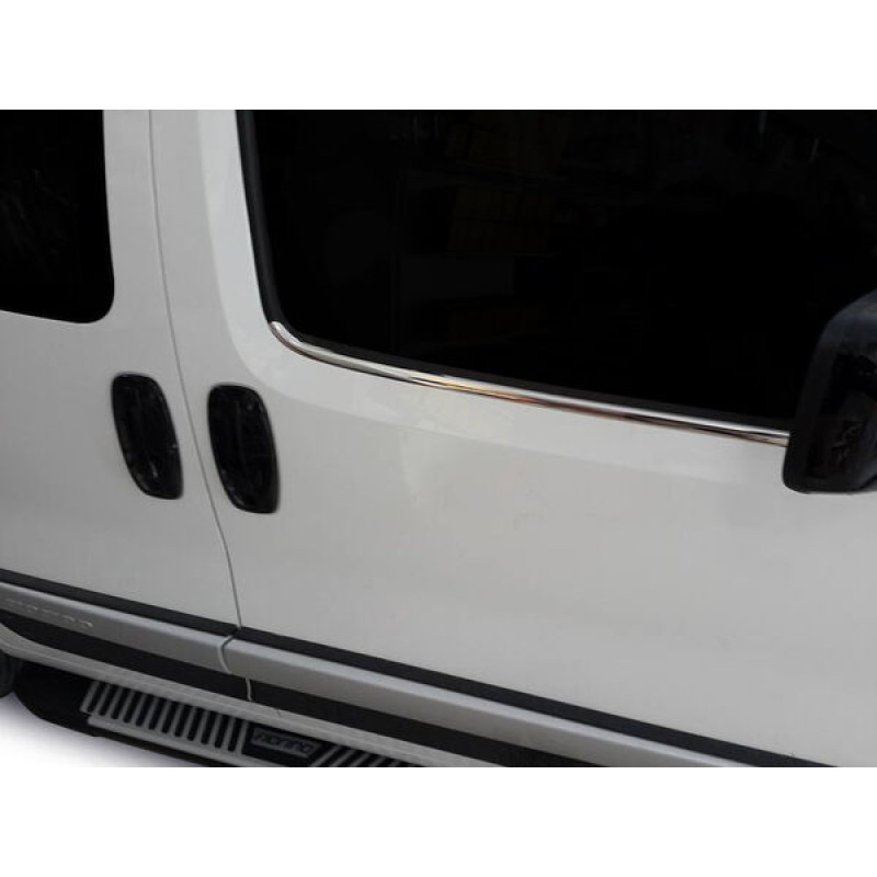 OMSA Fiat Fiorino Krom Cam Alt Çıtası 2 Parça 2008 ve Sonrası