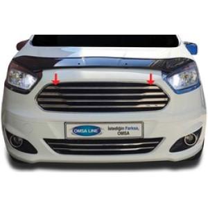 OMSA Ford Courier Krom Ön Panjur 4 Parça 2014-2017 Arası