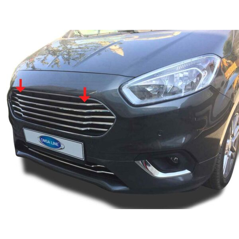OMSA Ford Courier Krom Ön Panjur 5 Parça 2018-2023 Arası