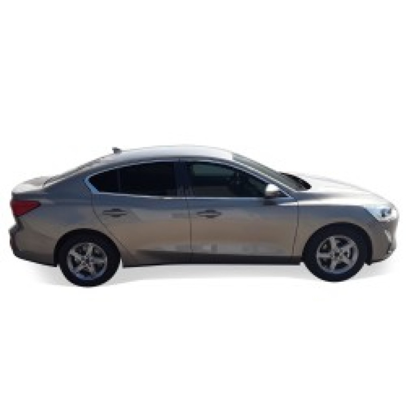 OMSA Ford Focus 4 SD-HB Krom Cam Alt Çıtası 4 Parça 2018 ve Sonrası