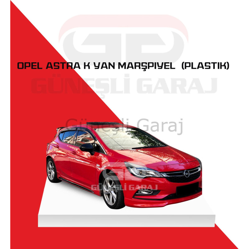 Opel Astra L Yan Marşpiyel (Plastik) (Piano Black Boyalı) - Boyasız