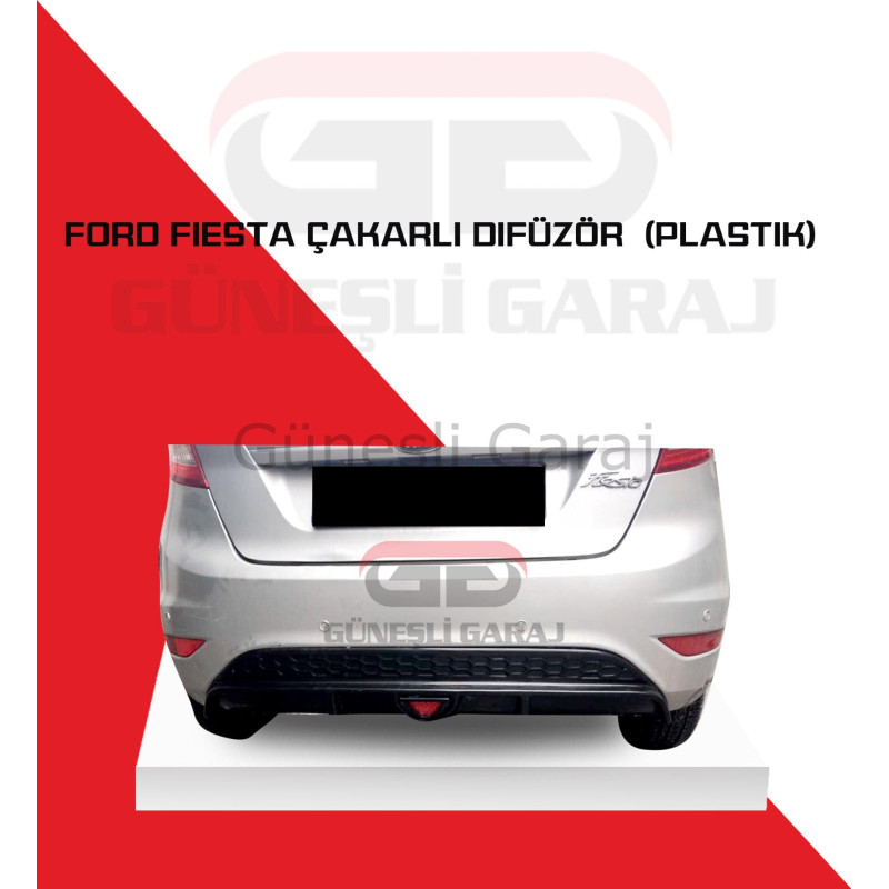 Ford Fiesta Çakarlı Difüzör (Plastik) Piano Black - Boyalı