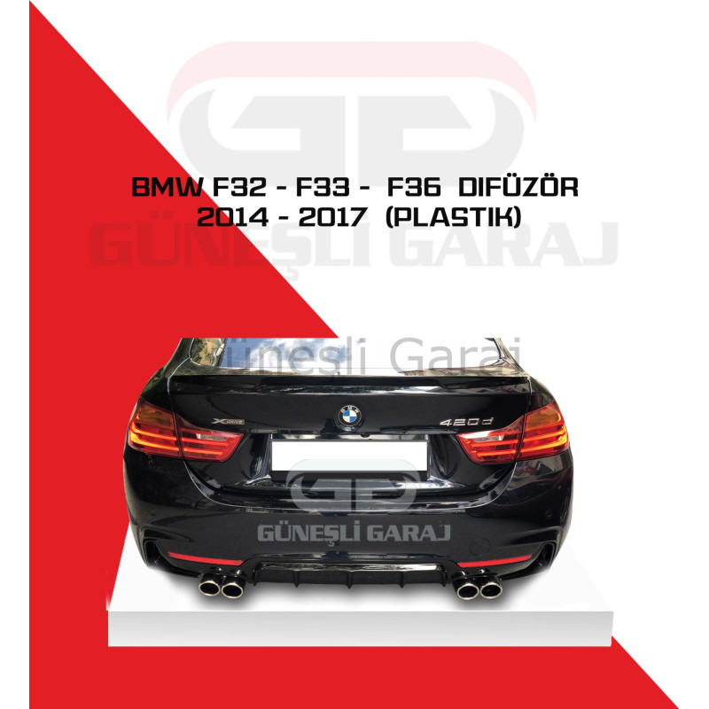 Bmw F32 - F33 - F36 2014-2017 Difüzör(Plastik) Piano Black - Boyalı
