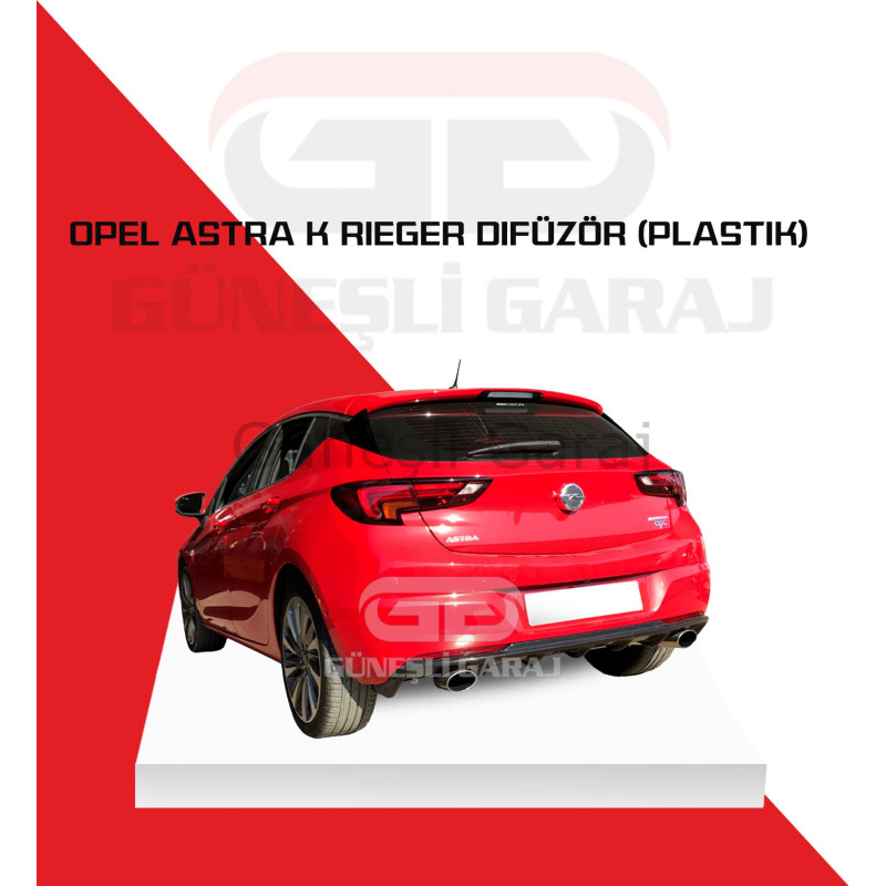 Opel Astra K Rieger Difüzör (Plastik) Piano Black - Boyasız