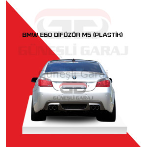Bmw E60 M5 Difüzör (Plastik) Piano Black - Boyalı