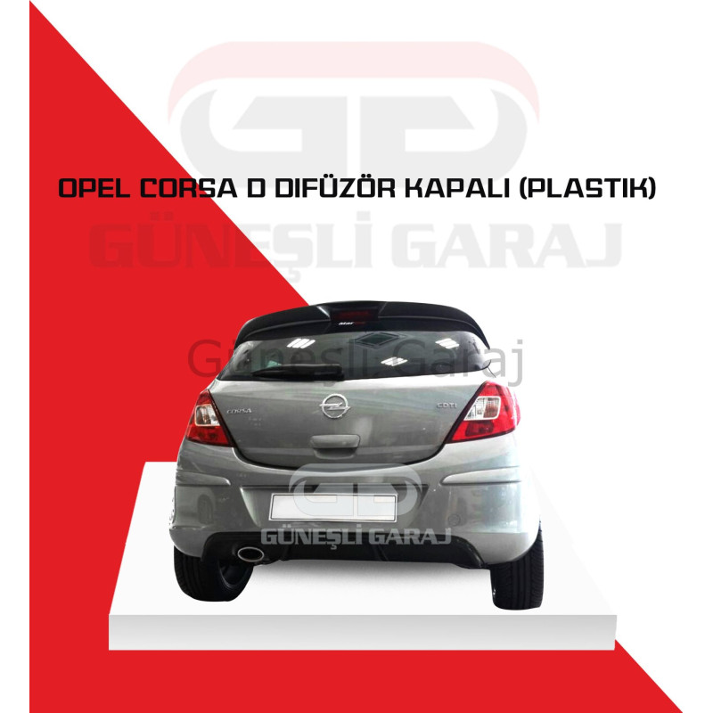 Opel Corsa D Difüzör Kapalı (Plastik) Piano Black - Boyalı