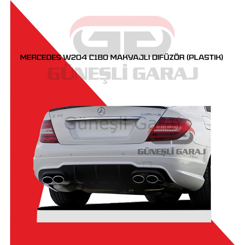 Mercedes W204 C180 Makyajlı Difüzör (Plastik) Piano Black - Boyalı