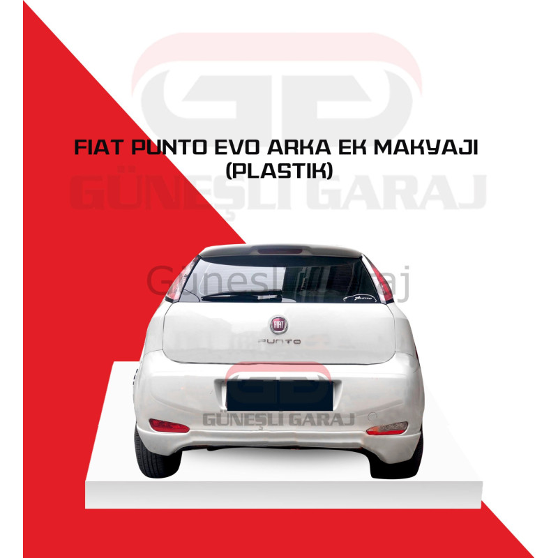 Fiat Punto Makyajlı Evo Arka Ek (Plastik) Piano Black - Boyalı