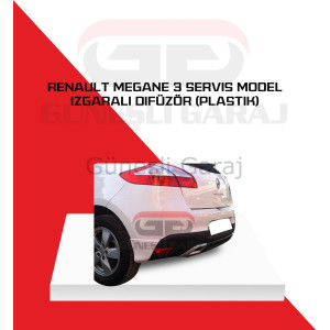 Renault Megane 3 Servis Model Izgaralı Difüzör (Plastik) Boyalı