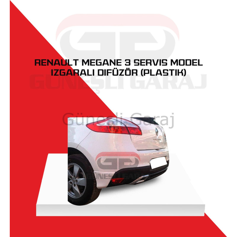 Renault Megane 3 Servis Model Izgaralı Difüzör (Plastik) Boyalı
