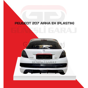 Peugeot 207 Arka Ek (Plastik) Piano Black - Boyalı