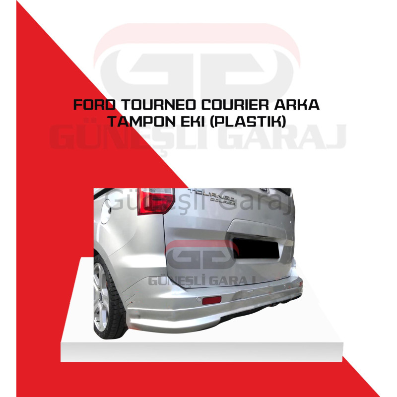 Ford Tourneo Courier Arka Tampon Eki (Plastik) Boyalı