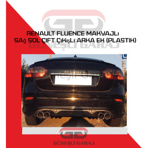 Renault Fluence Sağ Sol Çıkışlı Arka Ek (Plastik) Boyalı