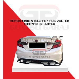 Honda Civic Vtec2 Fb7 Fd6 Voltex Difüzör (Plastik) Boyalı