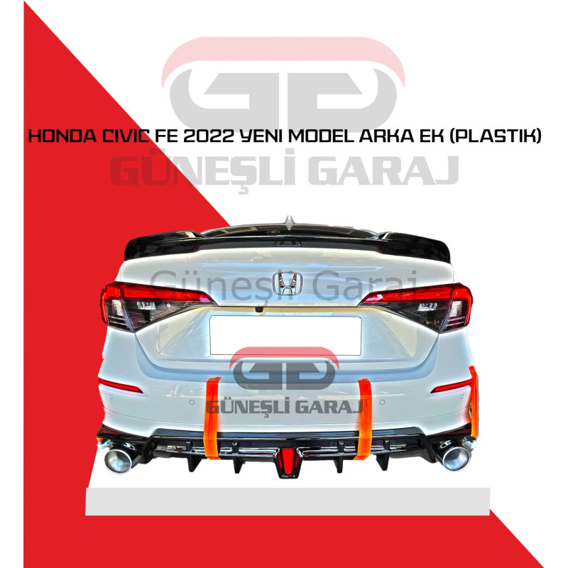 Honda Civic FE 2022 Yeni Model Arka Ek (Plastik) Boyalı
