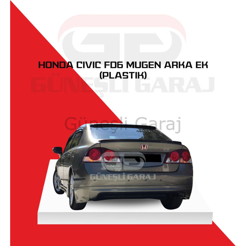 Honda Civic Fd6 Mugen RR Arka Ek (Plastik) Boyalı