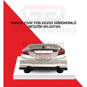 Honda Civic Fd6 Egzoz Görünümlü Difüzör (Plastik) Boyalı