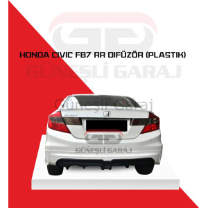 Honda Civic Fb7 Mugen RR Difüzör (Plastik) Boyalı