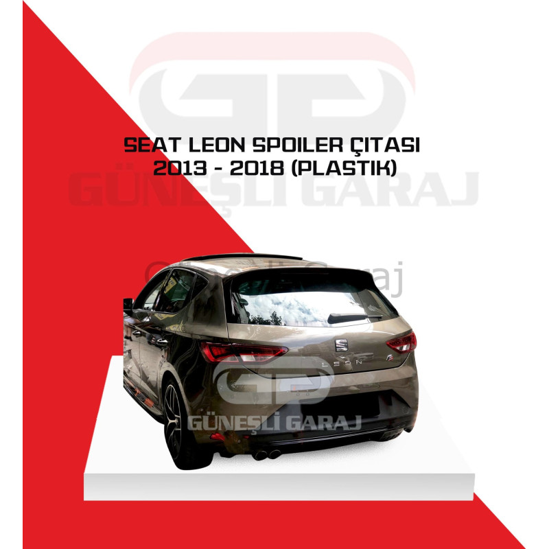 Seat Leon Mk3 2013 - 2020 Spoiler Çıtası (Plastik) Piano black - Boyalı