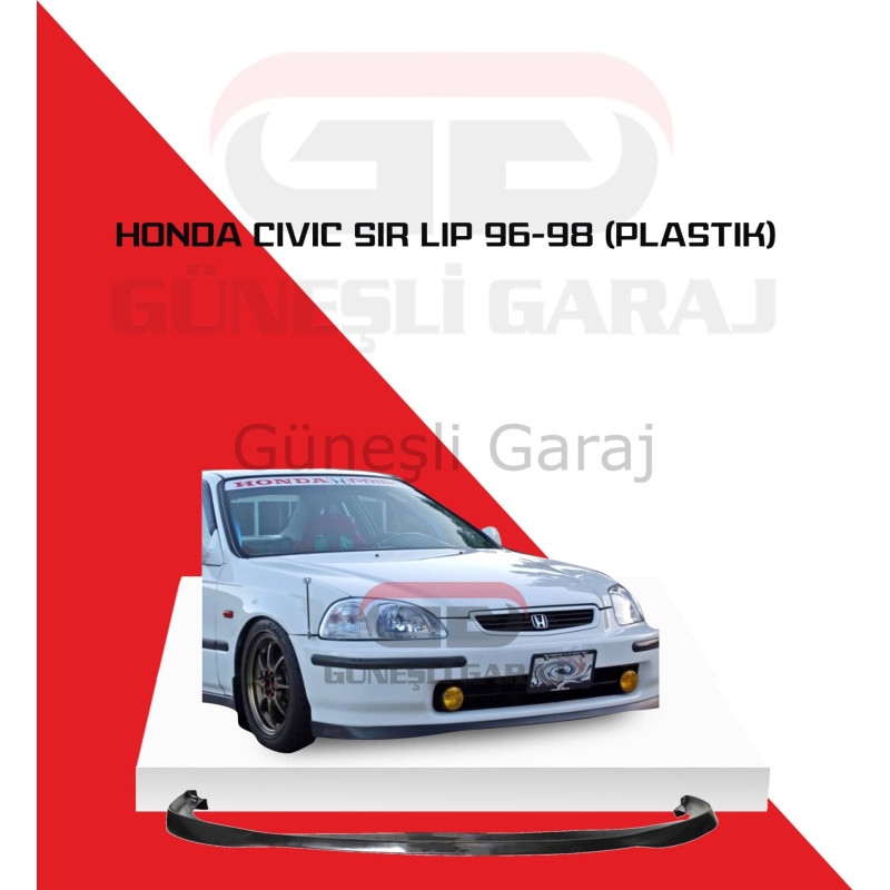 Honda Civic Sir Lip 96-98 (Plastik) Piano Black - Boyalı
