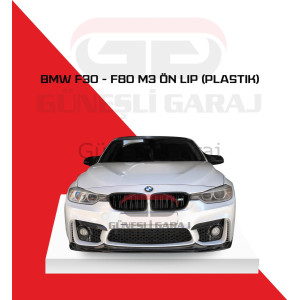 Bmw F30 - F80 M3 Ön Lip (Plastik) Piano Black - Boyalı