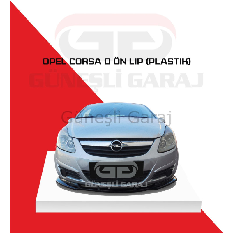 Opel Corsa D Ön Lip (Plastik) Piano Black - Boyasız