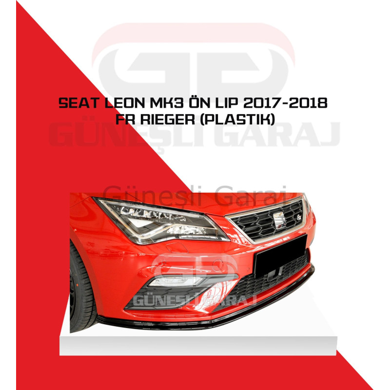 Seat Leon Mk3 Fr 2013-2020 Rieger Ön Lip (Plastik) Piano Black - Boyalı