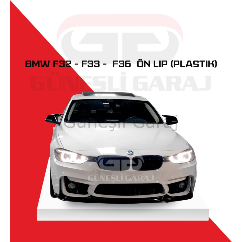 Bmw F32 - F33 - F36 M4 Tek Parça Ön Lip (Plastik) Piano Black - Boyalı
