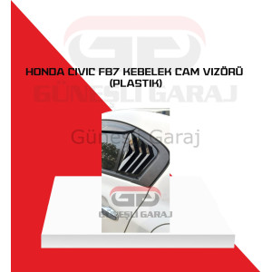 Honda Civic Fb7 Kebelek Cam Vizörü (Plastik) Piano Black - Boyalı