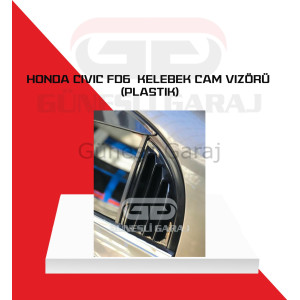 Honda Civic Fd6 Kelebek Cam Vizörü (Plastik) Piano Black - Boyalı
