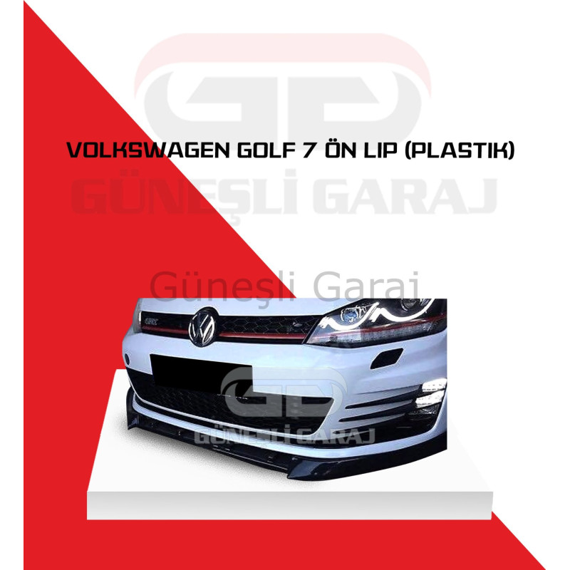 Volkswagen Golf 7.5 R Ön Lip (Plastik) Piano Black - Boyalı