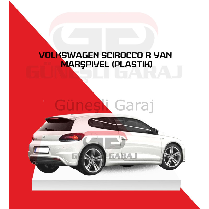 Volkswagen Scirocco R Yan Marşpiyel (Plastik) Boyalı
